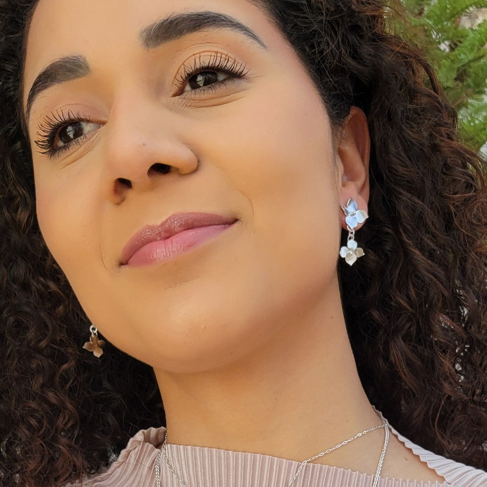 Hydrangea Stud Earrings