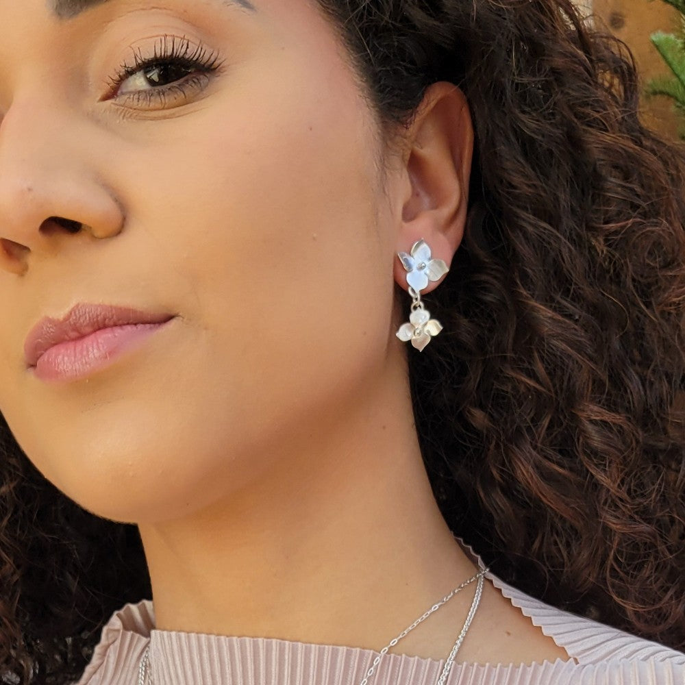 Hydrangea Stud Earrings