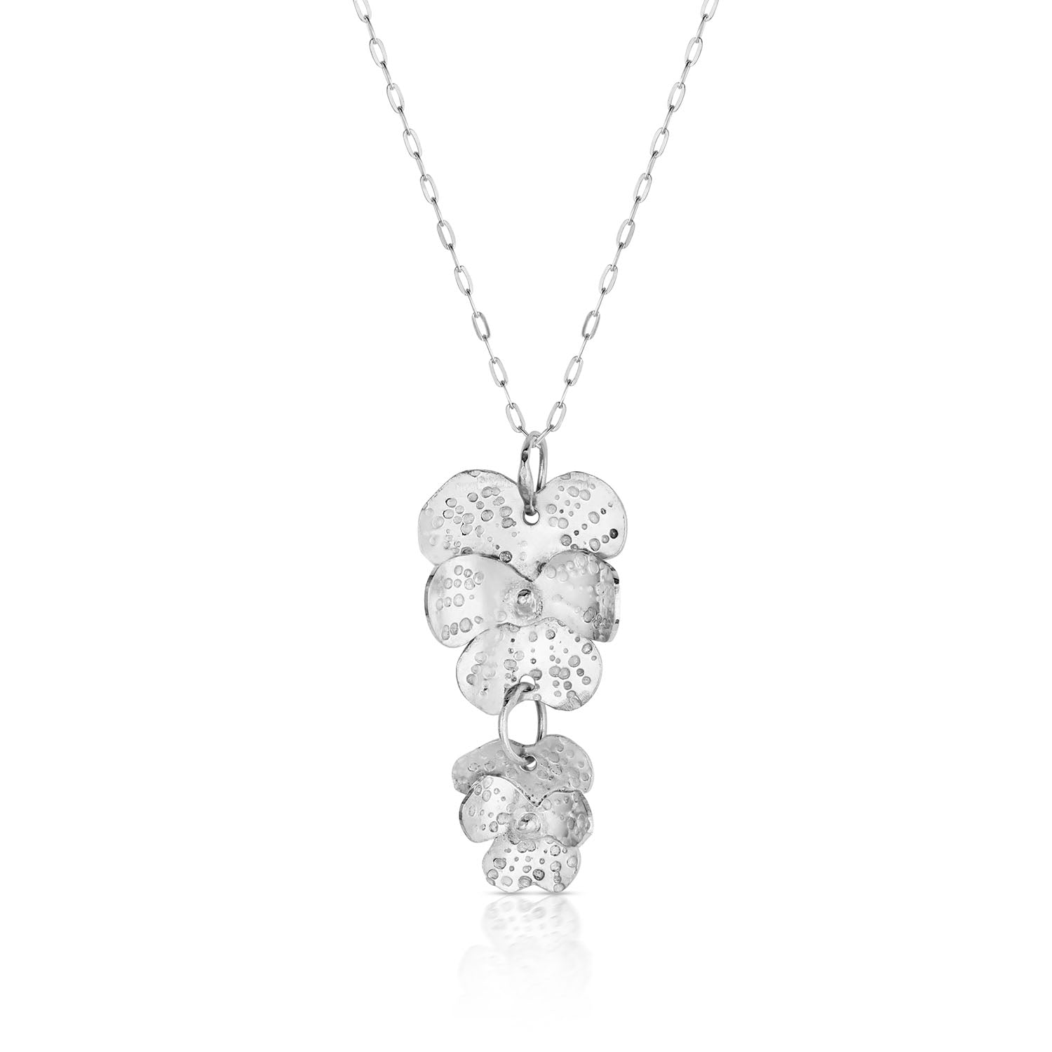 New Jersey - Violet 2-flower Pendant