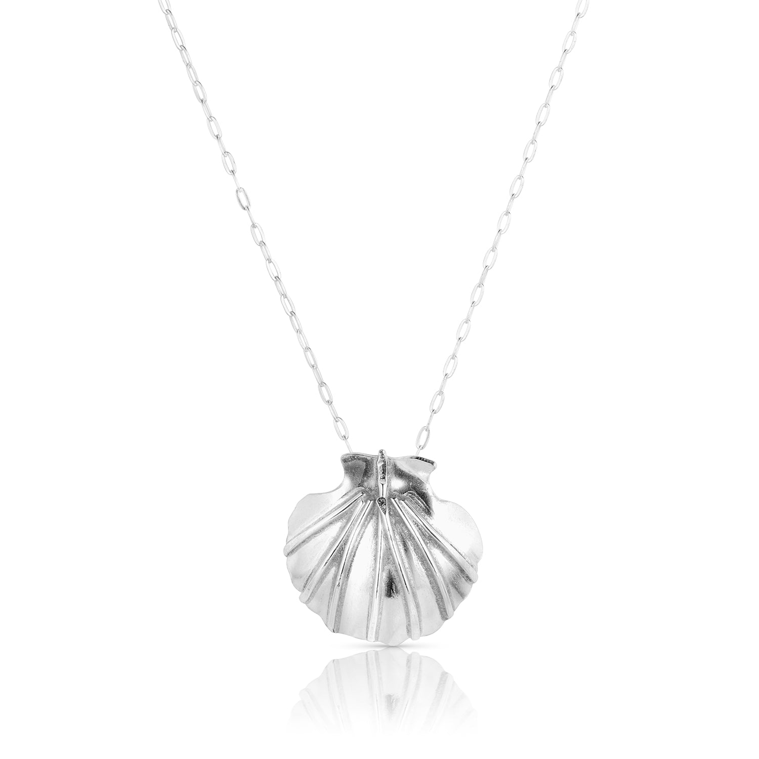 Sterling Silver Scallop Pendant