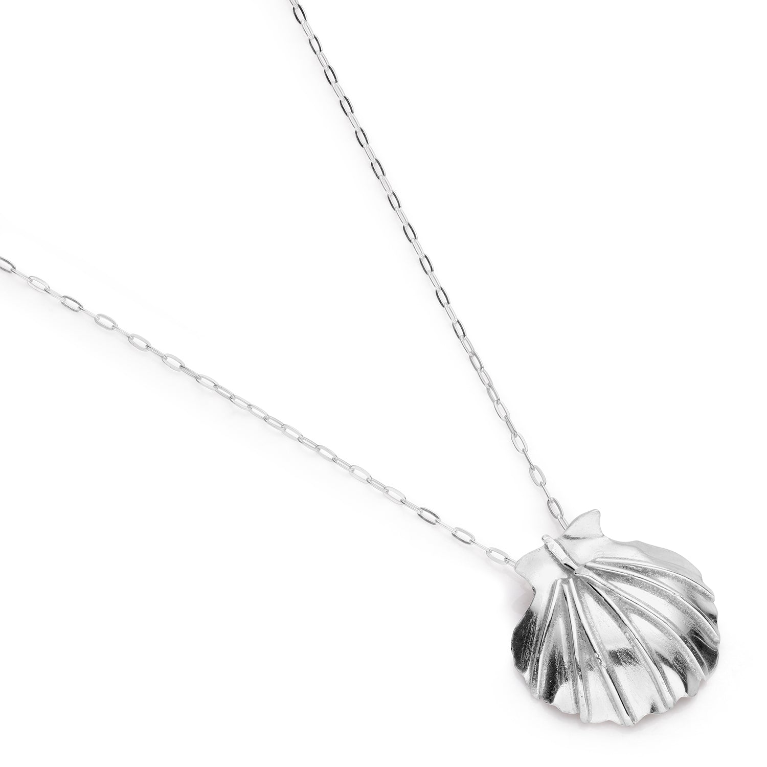 Sterling Silver Scallop Pendant