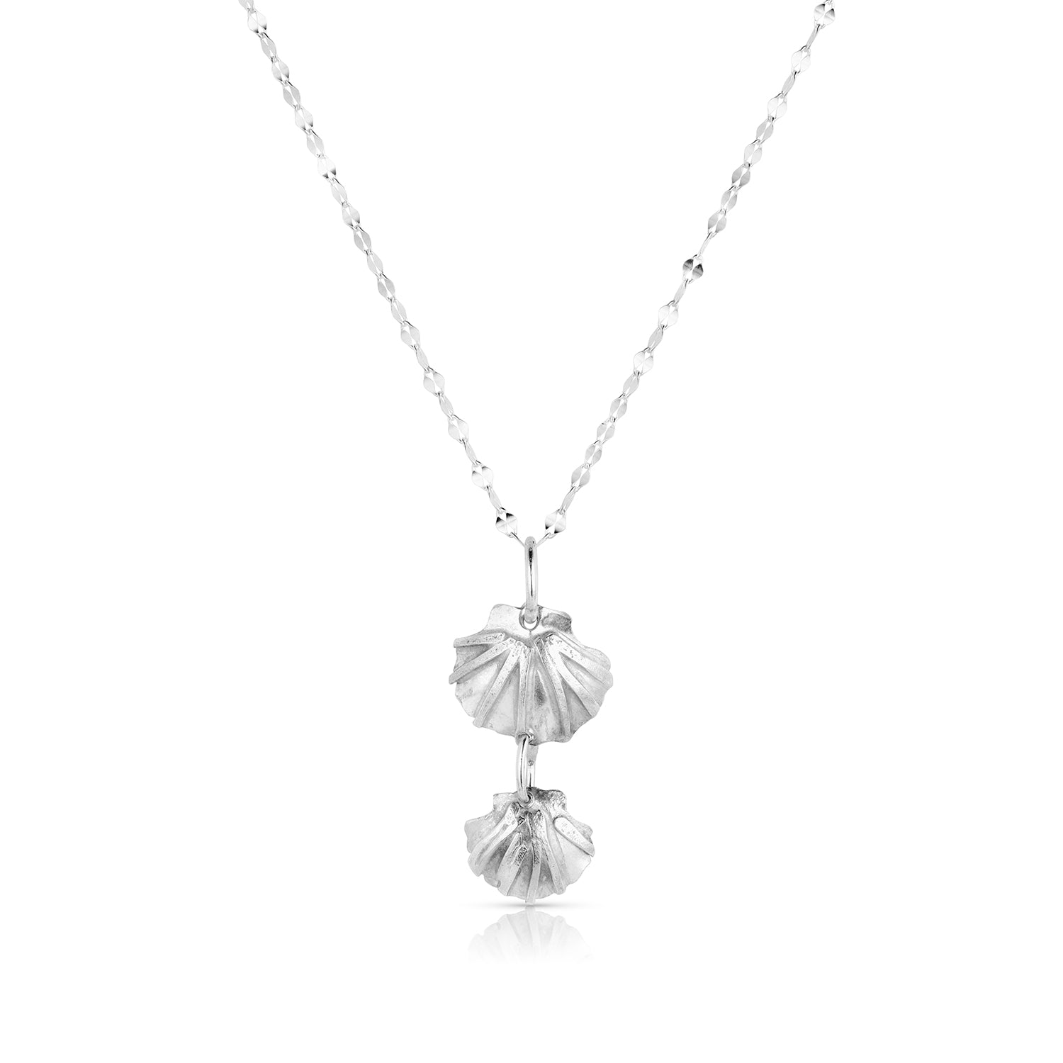 Double Scallop Shell Pendant