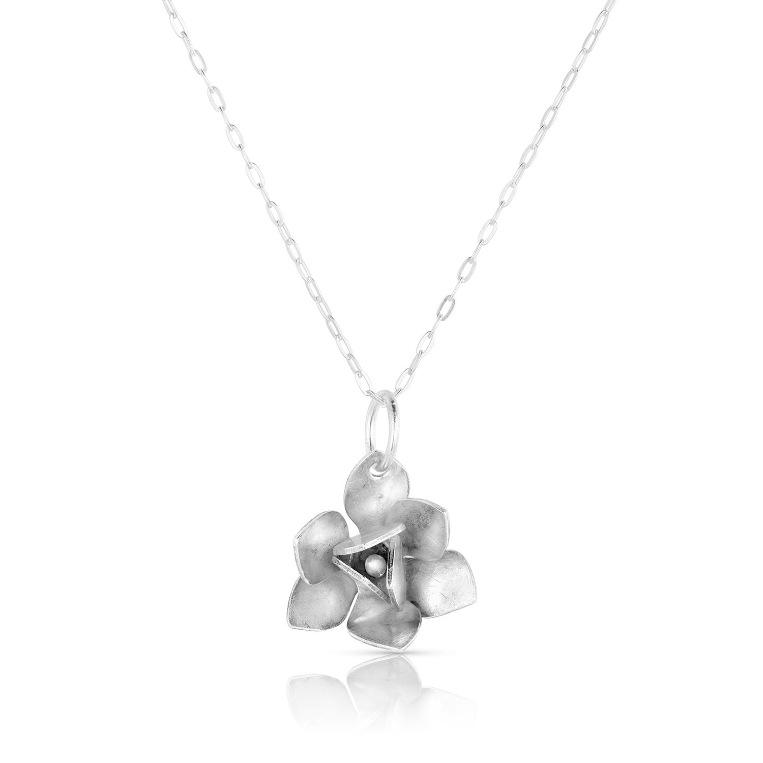 Sterling Silver Magnolia Pendant