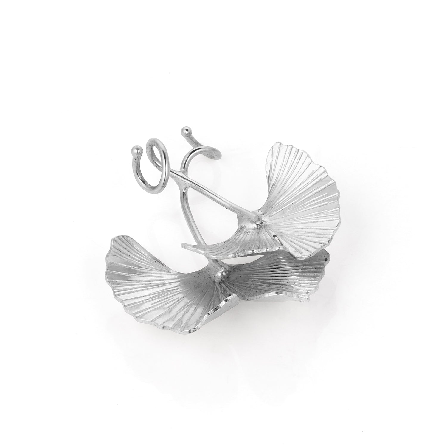 Sterling Silver Ginkgo Pin