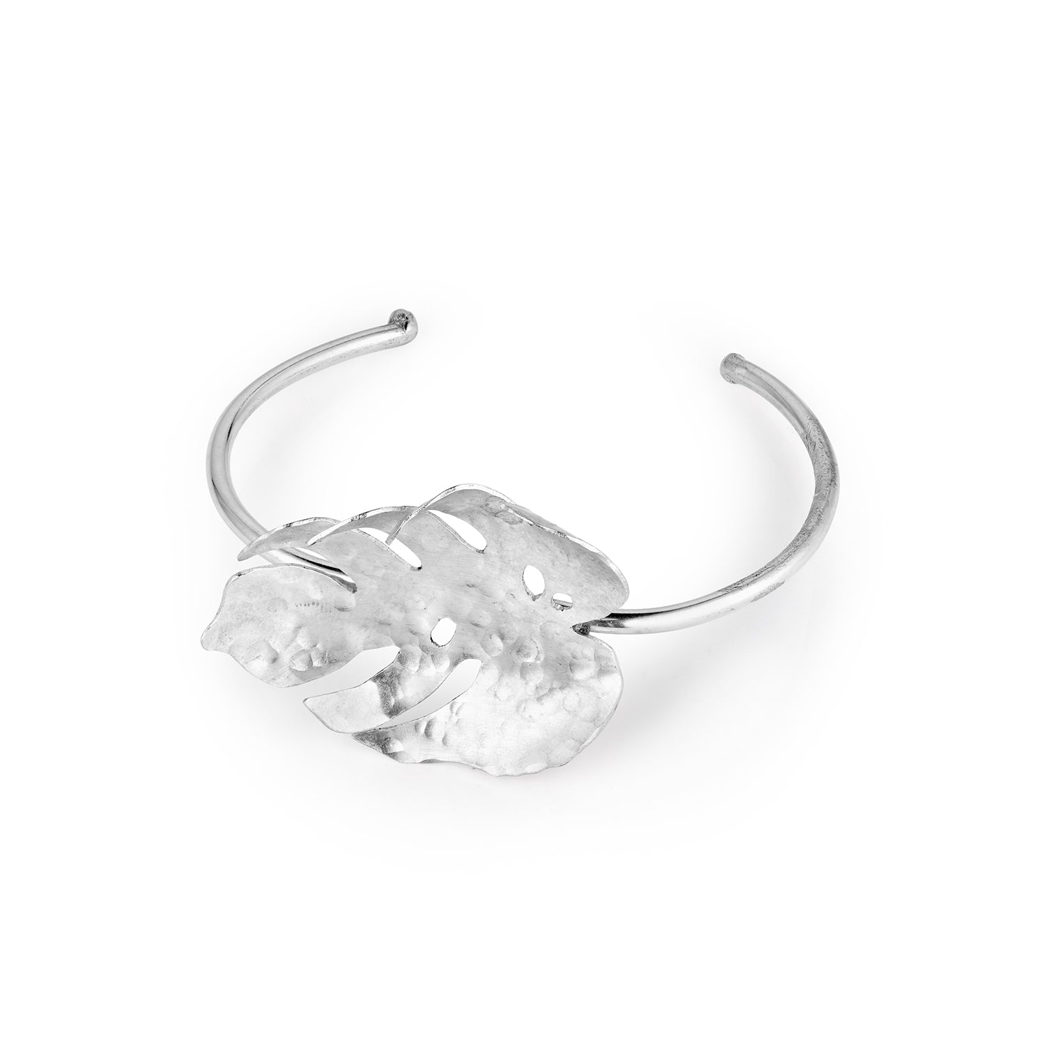 Sterling Silver Monstera Cuff