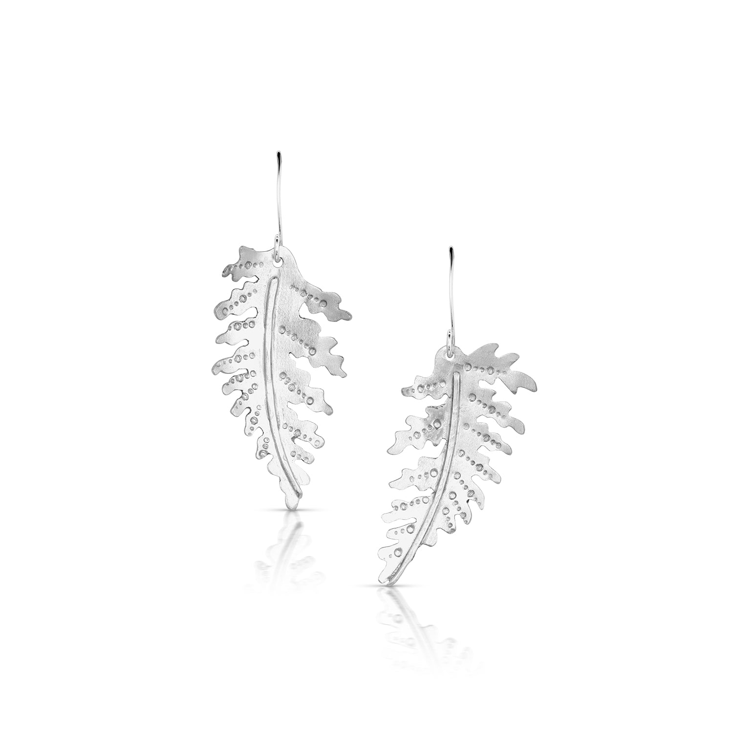 Sterling Silver Fern Earrings