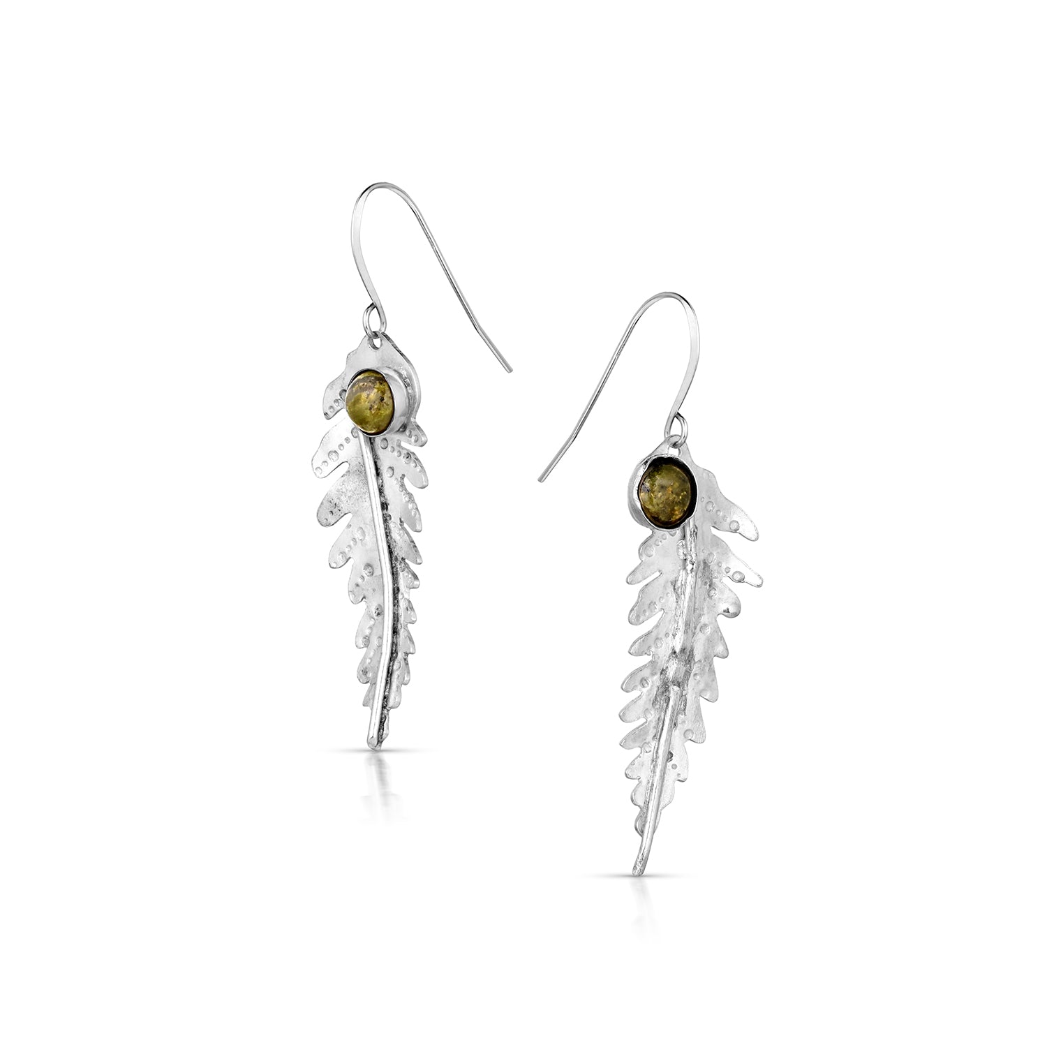 Sterling Silver Fern Earrings