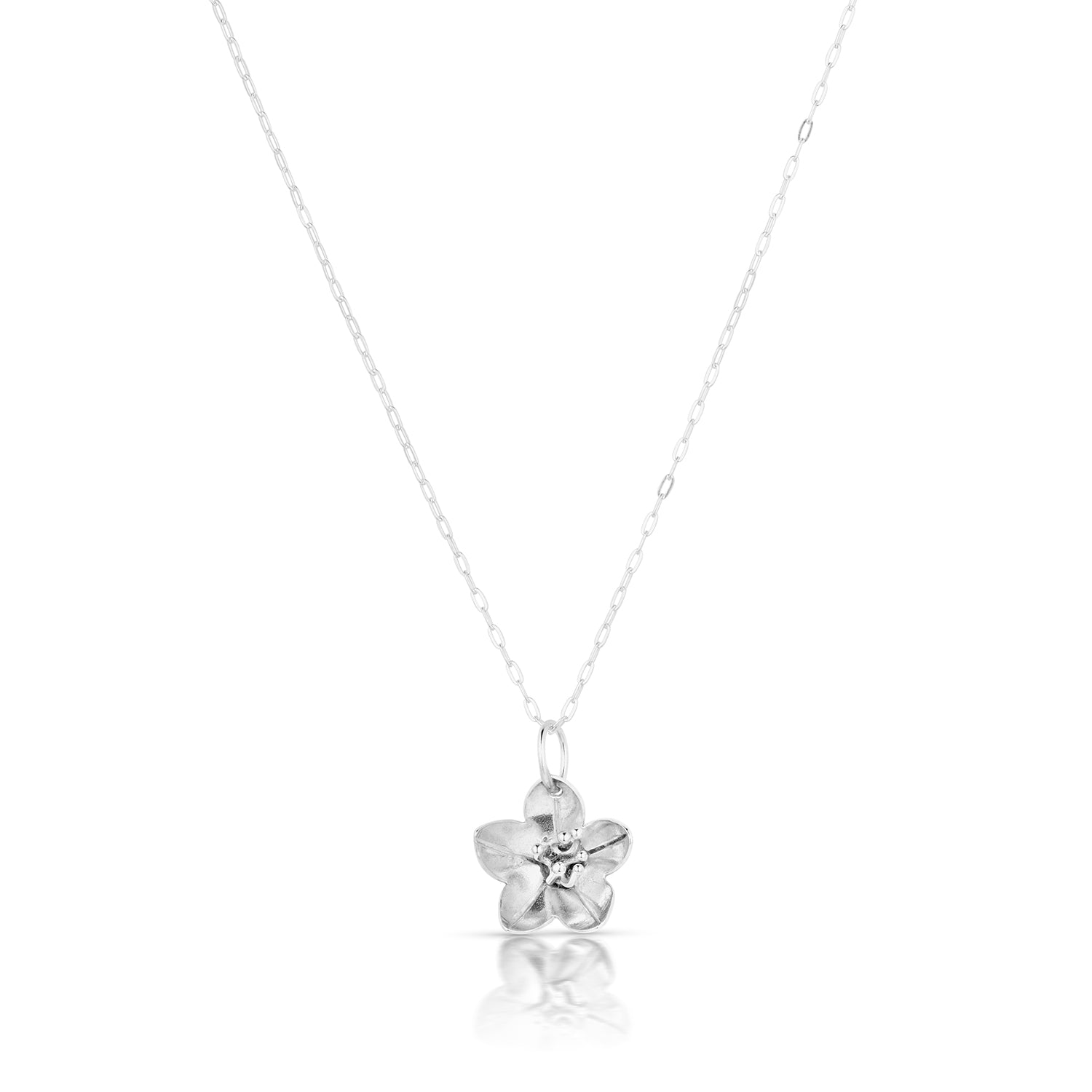 Sterling Silver Hellebore Pendant