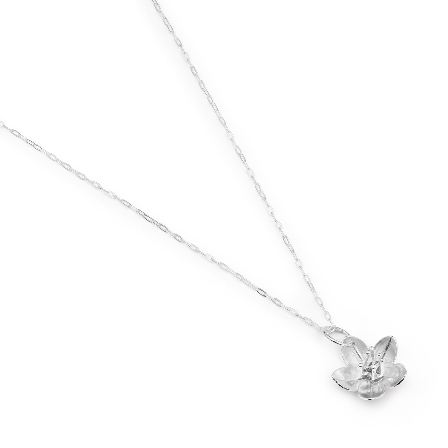 Sterling Silver Hellebore Pendant