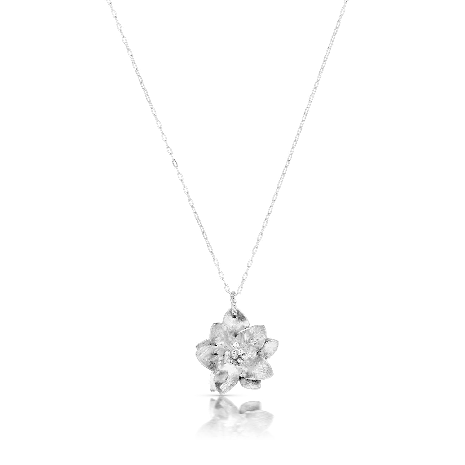 Sterling Silver Hellebore Pendant