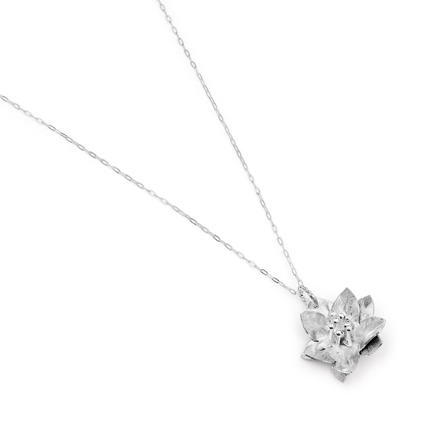 Sterling Silver Hellebore Pendant