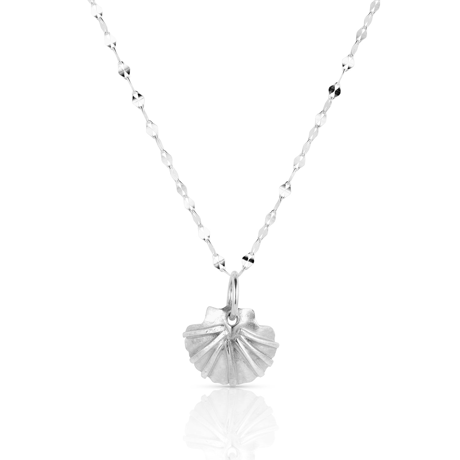 Sterling Silver Scallop Pendant