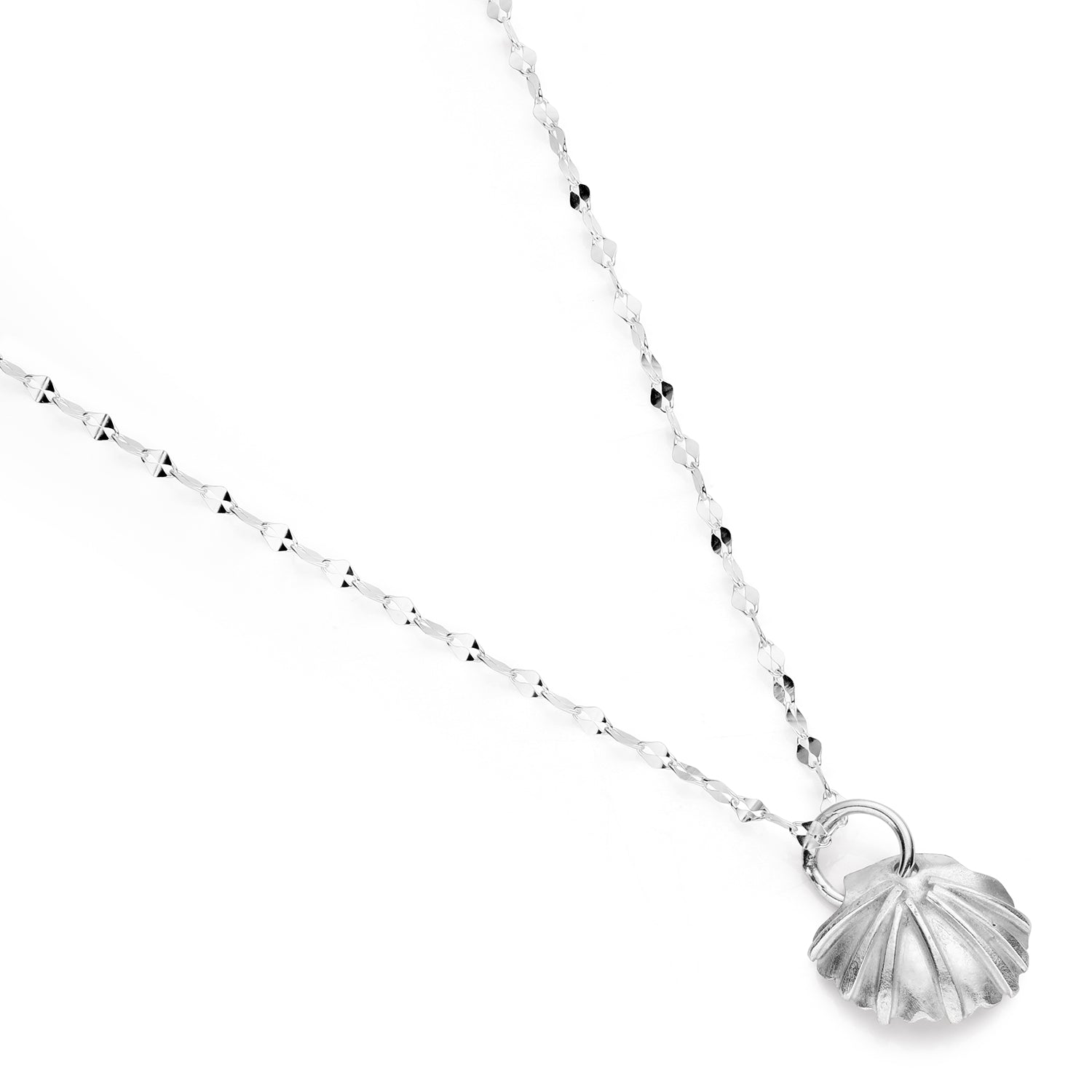 Sterling Silver Scallop Pendant