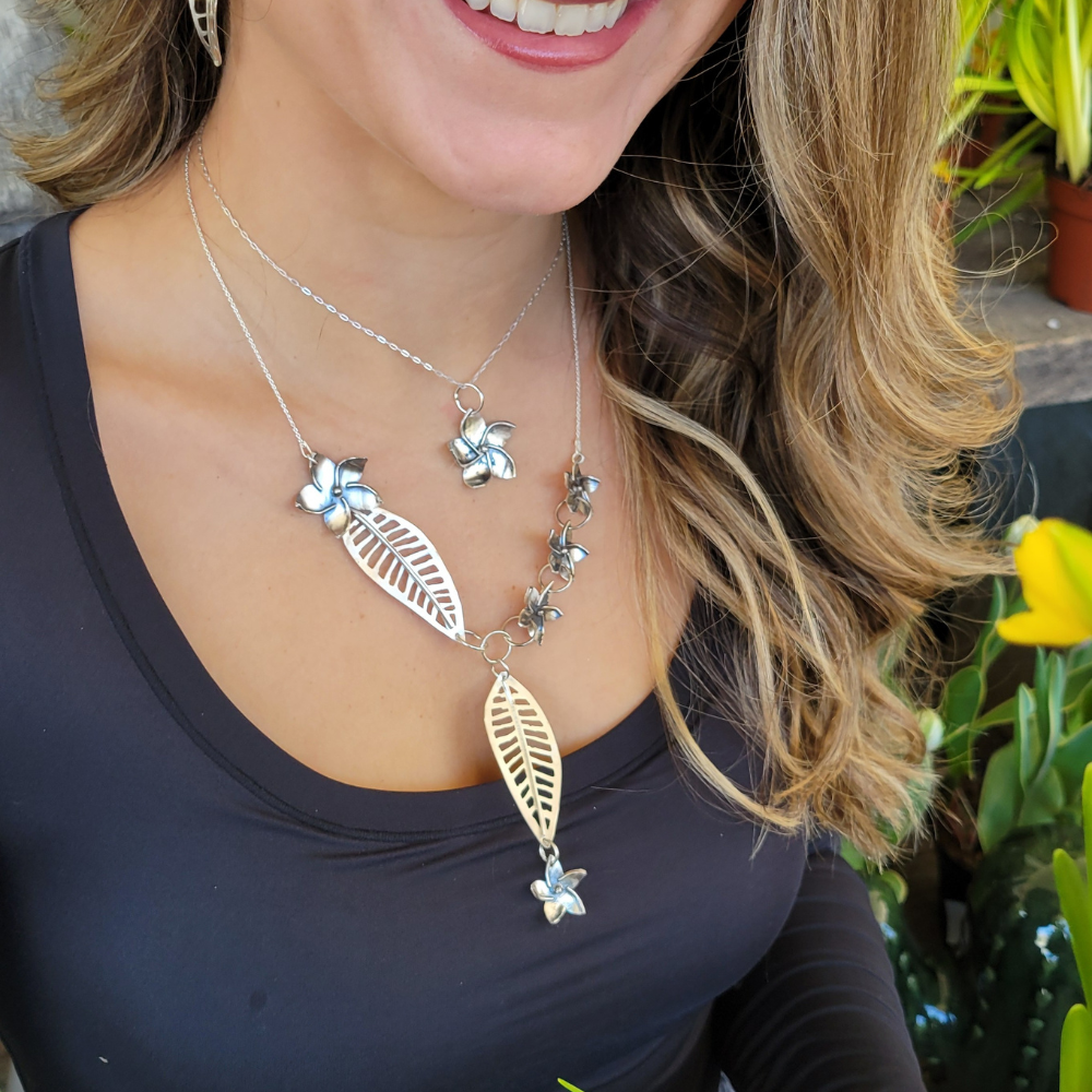 Plumeria Rolo Necklace