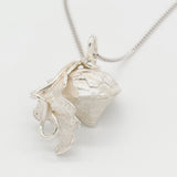 Acorn and oak leaf sterling pendant