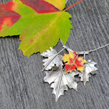 Maple 4-leaf necklace