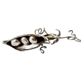 Pea pod pendant